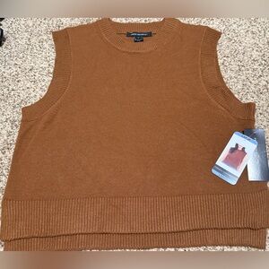 French Connection Sleeveless Knit Vest Casablanca Size L NWT